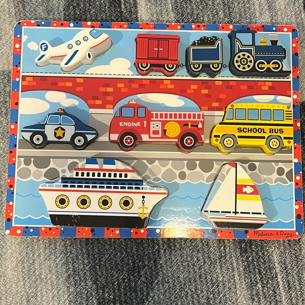Melissa and Doug Chunky Vehicle Puzzle